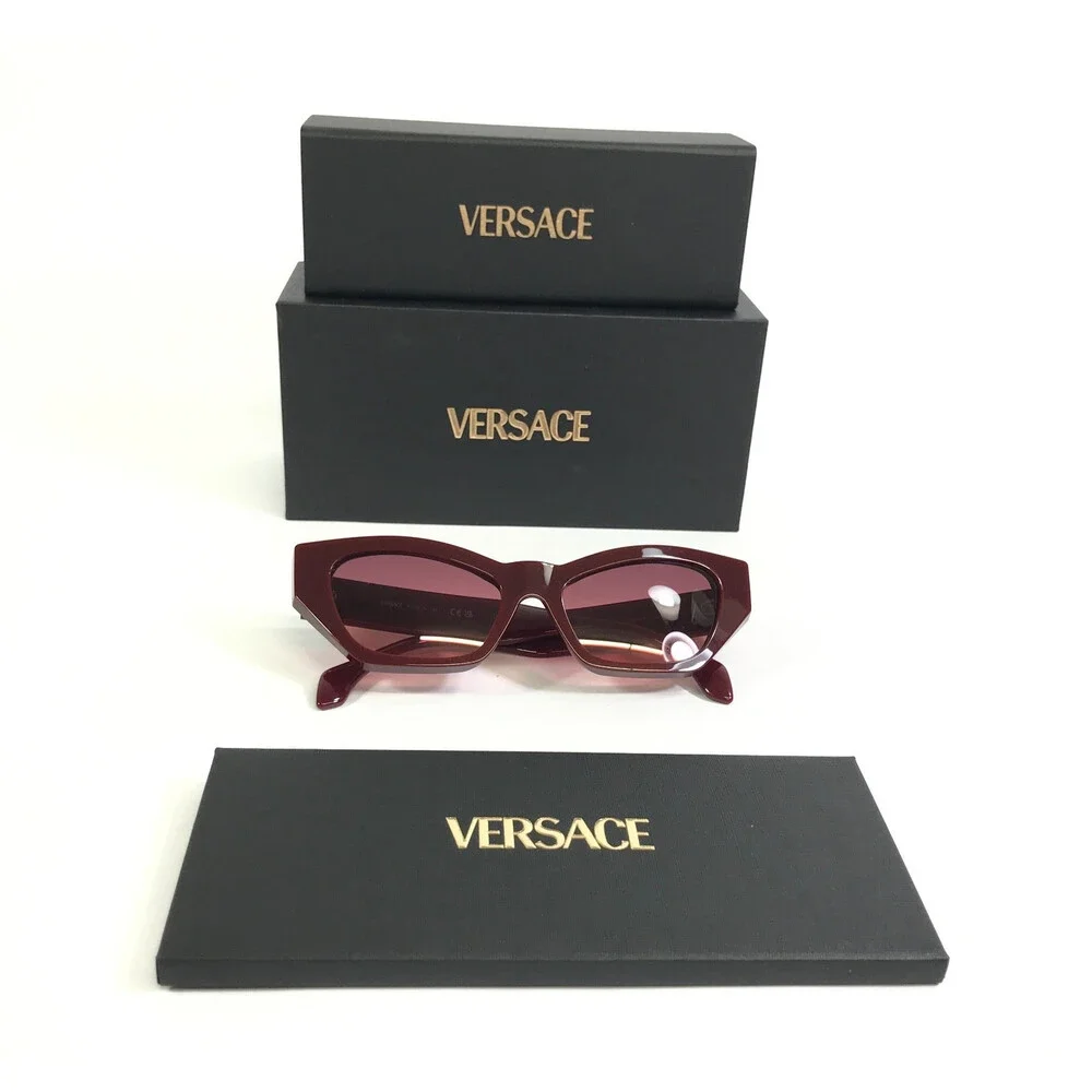 Versace Sunglasses MOD.4488-U 5515/20 Bordeaux Cat Eye with Gradient Red Lenses